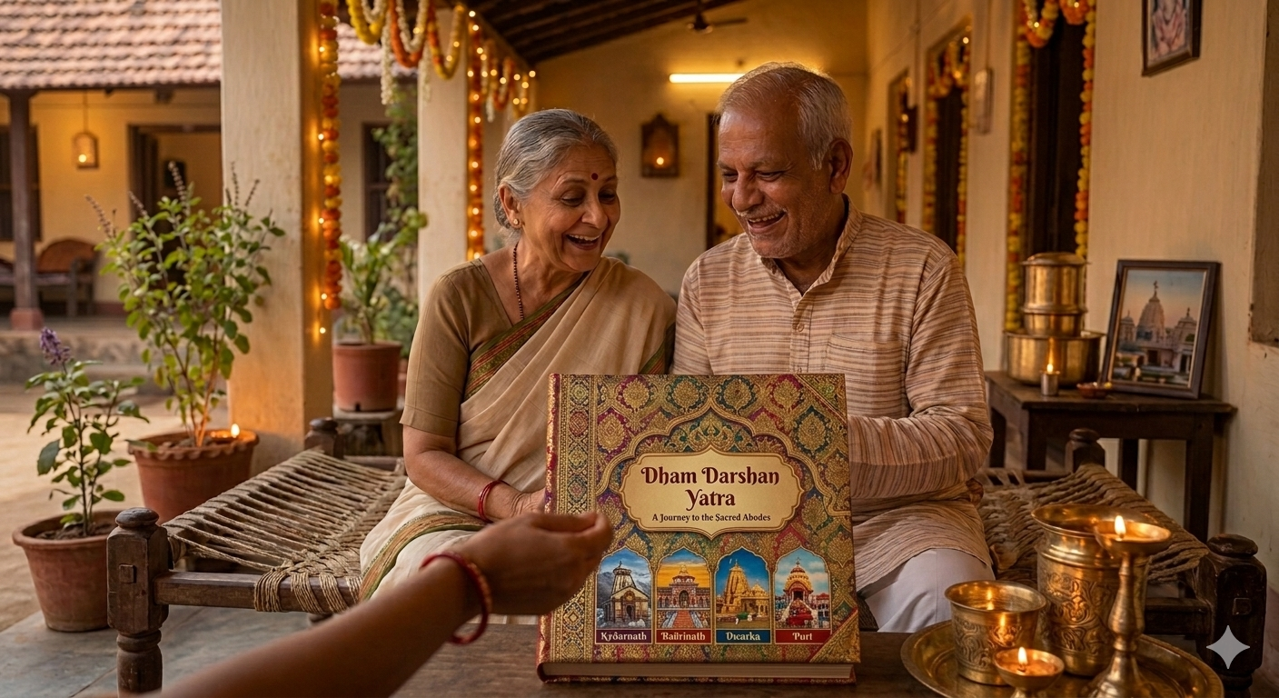 Blessing card and spiritual ceremony